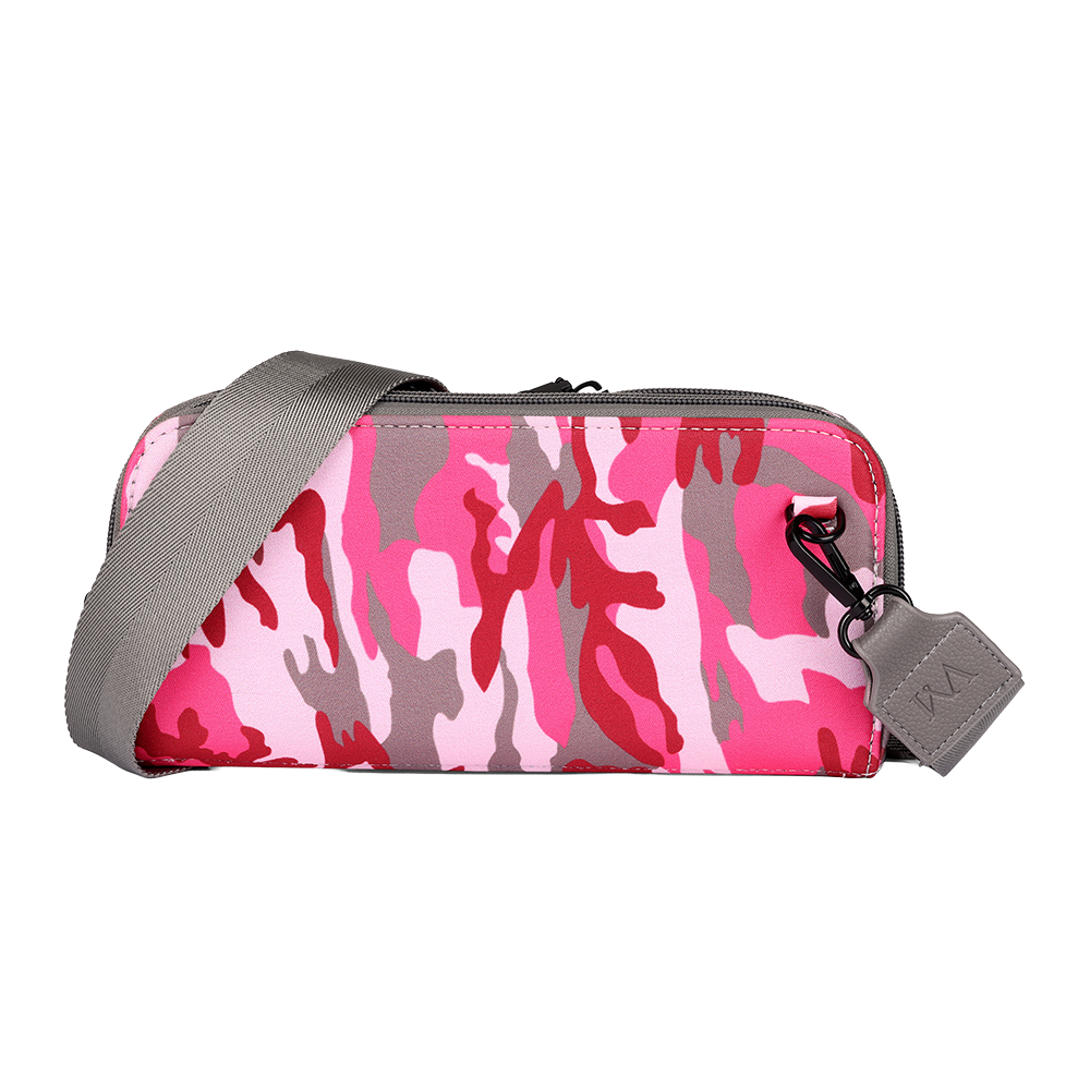 Eros Pink Camo Neoprene Mini Crossbody | RFID + Touchscreen Phone