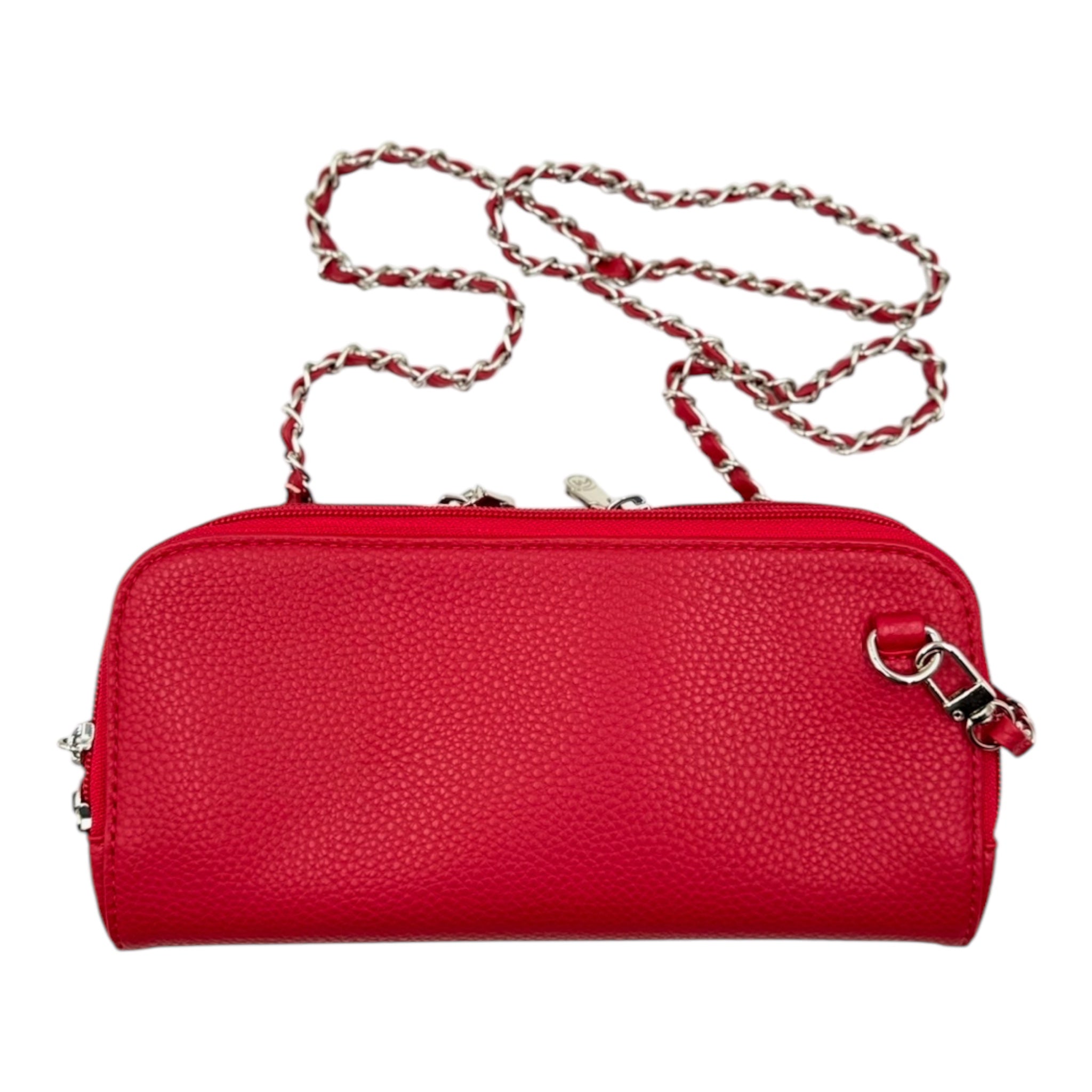 Hestia bag in scarlet with chain strap
