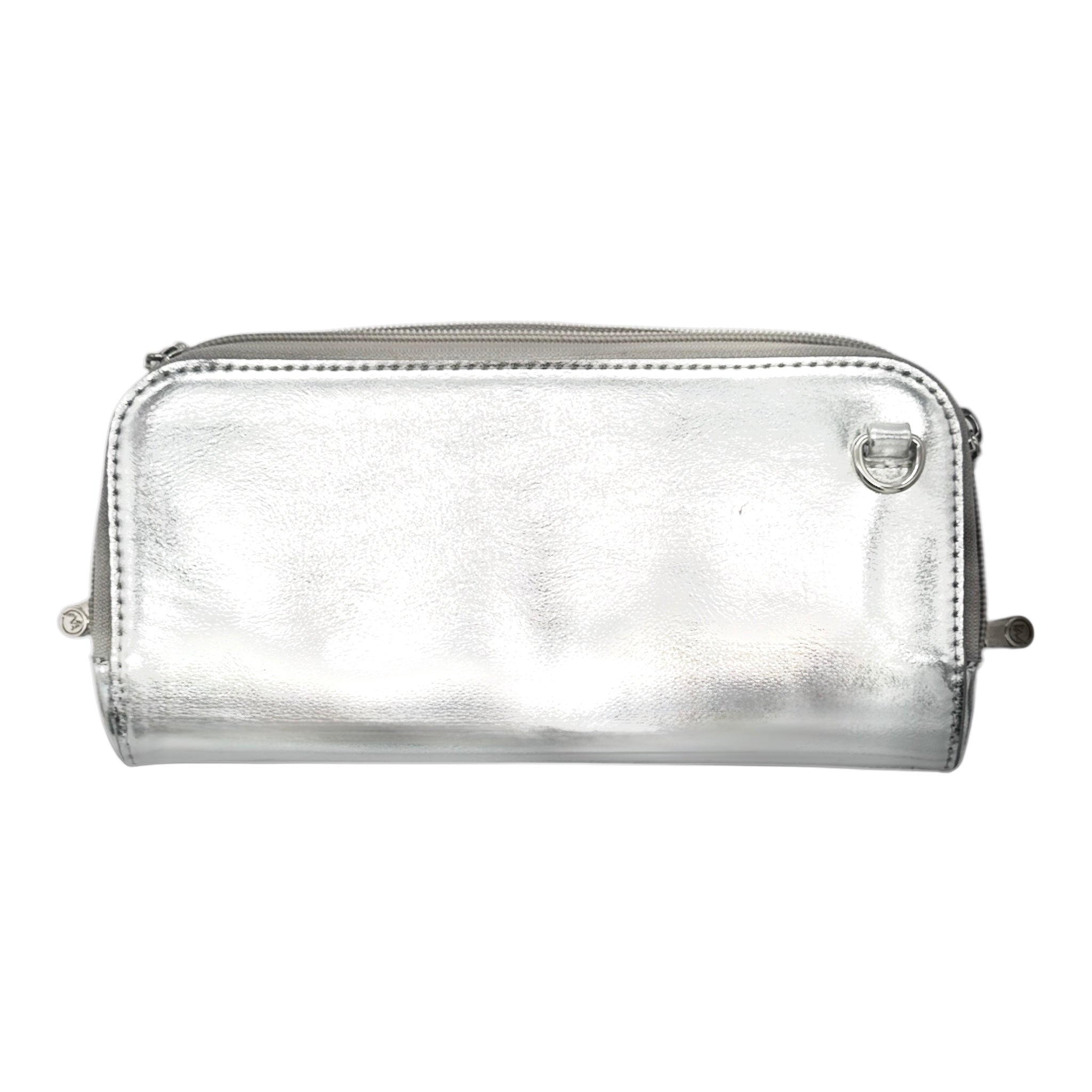 Hestia Silver Crossbody Bag | 3-Compartment Clutch | Vitale By Myriad