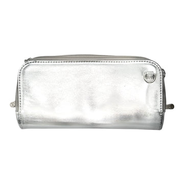 Vitale by Myriad Hestia silver metallic mini crossbody, vegan leather with touchscreen phone pocket