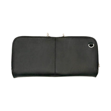 Zeloso leather clutch in Black Halo, Vitale + House of Alimena limited edition